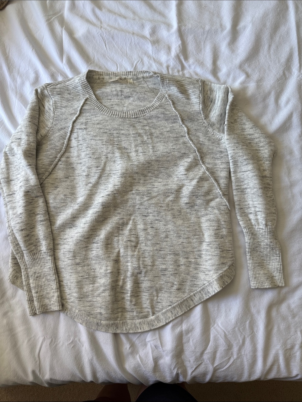 RD Style Light Heather Gray Crewneck Sweater